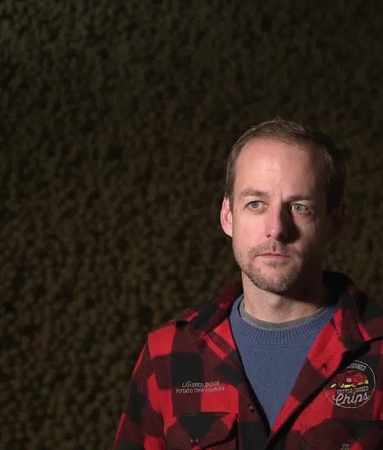 potato farmer in storage room